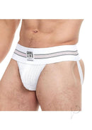 Goal Line Classic Jockstrap White Small Medium worn by male model showcasing athletic style and comfort.