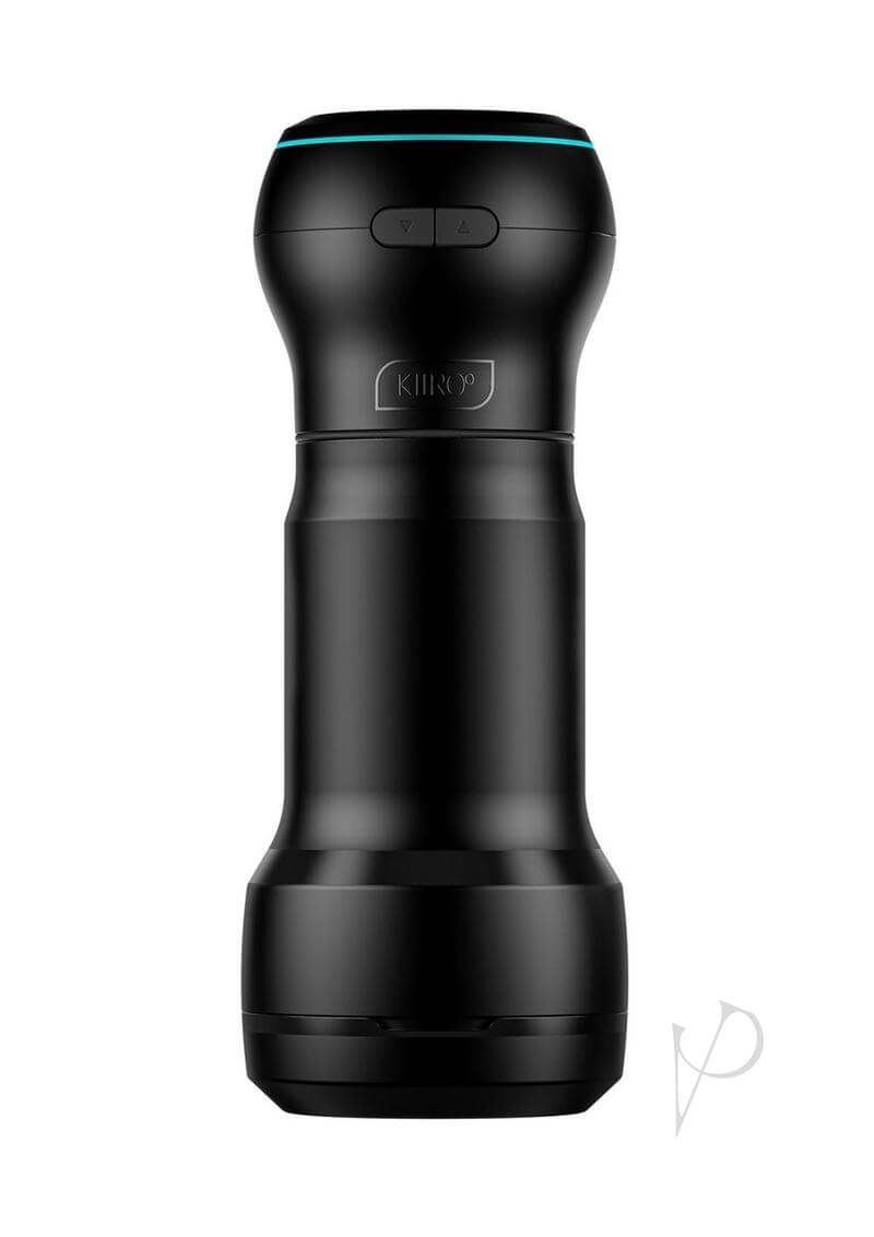 Kiiroo Feel Pocket PowerBlow black pocket stroker and suction combo, discreet and portable pleasure device.