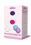 Bodywand Squeeze Mix and Match Kegel Silicone Weighted Set packaging featuring interchangeable silicone and glass balls.