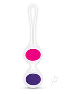 Bodywand Squeeze Mix and Match Kegel Silicone Weighted Set in pink and purple design for pelvic floor training.
