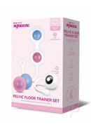 Bodywand Squeeze Vibrating Pelvic Floor Trainer Set 18-29G packaging with interchangeable Kegel balls and USB rechargeable features.
