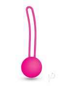 Bodywand Squeeze Single Silicone Ball Kegel Toner 37G in vibrant pink for pelvic floor strength training.