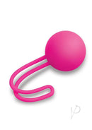 Bodywand Squeeze Single Silicone Ball Kegel Toner 37G in vibrant pink color for pelvic floor strength.