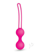 Bodywand Squeeze Pro Silicone Kegel Duo 65 Gram in vibrant pink for pelvic floor strengthening.