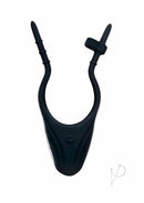 Zolo Vibrating Adjustable Silicone Lasso Cock Ring Black featuring adjustable design and 10 vibration modes.