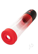 Optimum Series Big Man's Rechargeable EZ Pump Red/Black automatic penis pump with red and black design.