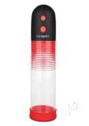 Optimum Series Big Man's Rechargeable EZ Pump Red/Black automatic penis pump with easy press buttons.