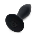 Fifty Shades Of Grey Sensation Vibrating Butt Plug Black, sleek silicone design with an ergonomic shape for anal play.