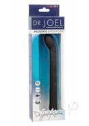 Dr Joel Kaplan Rechargeable Silicone Prostate Massager Black in packaging with ergonomic design and ten vibration speeds.