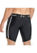 Cruze Kick Off Lace Up Short Black Large XLarge showcasing the back view, featuring a snug fit and stylish design.
