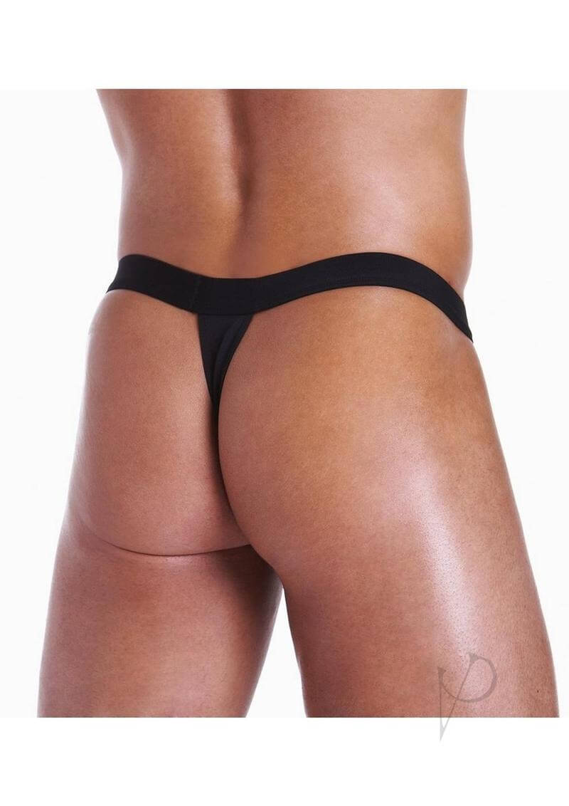 Fundies Gi Jock With Dog Tag Necklace OS Camouflage showcased on a model's back view, highlighting its sexy design.