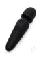 Fifty Shades of Grey Sensation Recharge Mini Wand vibrator in sleek black silicone with 20 vibration modes for intense pleasure.