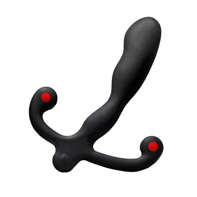 Aneros Helix Syn V Vibrating Prostate Stimulator, a black ergonomic massager designed for intense prostate pleasure.
