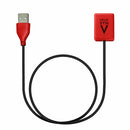 USB charging cable for Aneros Helix Syn V Vibrating Prostate Stimulator, featuring red connector and black wire.