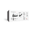 Strap-on-me Vibrating Bendable Strapless Strap-on Black XL box design showcasing features and benefits.
