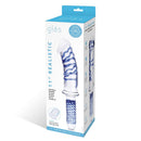 Glas 11 Inch Realistic Double Ended Glass Dildo With Handle in elegant packaging showcasing its design features.