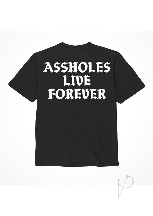Alf Assholes Live Forever Tshirt Lg Blk-0