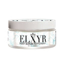Sensuva Peppermint Foot Scrub 8 Oz in a jar, perfect for exfoliating and refreshing tired feet.