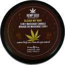 Hemp Seed 3-in-1 Massage Candle Sleigh My Way 6 Oz