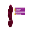 Viben Pzazz G-Spot Thumping Rabbit Vibrator Ruby features, including 7 vibration patterns and waterproof design.