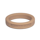 Perfect Fit Classic 1.4 Inch Silicone Penis Ring Skintone against a white background, showcasing its smooth texture.