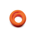 Perfect Fit 9 Inch Silicone Hefty Wrap Ring Orange displayed on a white background, showcasing its versatile design.