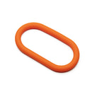 Perfect Fit 9 Inch Silicone Hefty Wrap Ring Orange on a white background