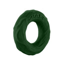 Shaft Model R Silicone Cock Ring Size 1 Green, comfortable and minimalist silicone C-ring for firm support.