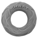 Shaft Model R Silicone C-Ring Gray Size 3, minimalist cock ring in gray liquid silicone.