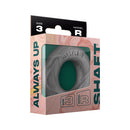 Shaft Model R Silicone C-Ring Gray Size 3 in packaging for comfortable and discreet use.