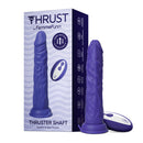 Femmefunn Thruster Shaft Thrusting Dildo Dark Purple with packaging and remote control for ultimate pleasure.