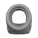 Model Ps Shaft Cock & Ball Stretcher Short Gray made from FlexiSkin liquid silicone for comfort and support.