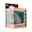 Model Ps Shaft Cock & Ball Stretcher Short Gray packaging with a sleek design and product details.