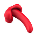 Luv Inc TT61 Twirling Tongue Vibrator Red featuring a playful tongue-inspired design in bold red color.