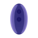 Luv Inc SL31 Softluxe Panty Vibe Purple remote control featuring comfortable shape and two settings for discreet pleasure.