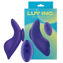 Luv Inc SL31 Softluxe Panty Vibe Purple in packaging, featuring ergonomic design for discreet pleasure.
