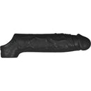 Shaft Vibrating Model F Penis Sheath Size 1 Black, lifelike texture and wireless vibration wearable sleeve.