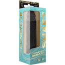 Shaft Vibrating Model F Penis Sheath Size 1 Black packaging displayed on shelf.