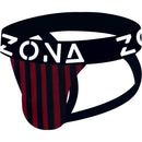 Zona Inferno Candycane Jockstrap Small featuring a bold elastic waistband and breathable contoured pouch for comfort and support.