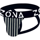 Zona Phantom Candycane Jockstrap Small with wide elastic waistband and playful candycane stripes.