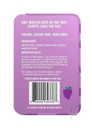 Flintts Mouth Watering Mints Luxury Grape packaging showing ingredients and nutrition facts.