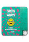 Flintts Mints Mouth Watering Mints Cool Watermelon packaging on a teal background with watermelon slices.