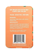 Flintts Mints Mouth Watering Mints Sour Tangerine packaging with ingredients and nutrition facts.