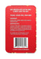 Flintts Mouth Watering Mints Cinnamon Ginger ingredients and nutrition facts label on red packaging.