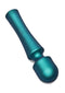 Romp Presto Rechargeable Silicone Wand in teal with 6 vibration levels and unique squishy head, body-safe and waterproof.