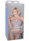 Main Squeeze Kenzie Anne ULTRASKYN stroker packaging with model in blue lingerie, highlighting variable pressure features.