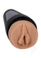 Lifelike ULTRASKYN stroker molded from Nicole Doshi, featuring a detailed textured design and hard outer case.