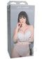 Lexi Luna Main Squeeze ULTRASKYN stroker packaging with model in white lingerie showcasing variable pressure design.