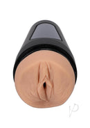 Main Squeeze Lexi Luna ULTRASKYN stroker with textured detail in a hard case, resembling lifelike anatomy.