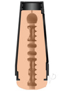 Cross-section of the Main Squeeze Valerica Steele stroker showcasing textured ULTRASKYN interior design.